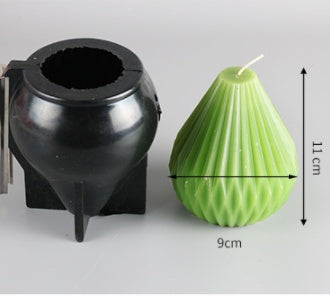 Beeswax pattern cylindrical candle mould