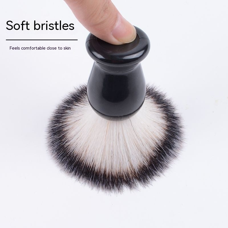 Cross-Border Men's Beard Suit Pogonotomy Brewing Bowl Barber Beard Cleaning Care Nylon Hair Beard Brush