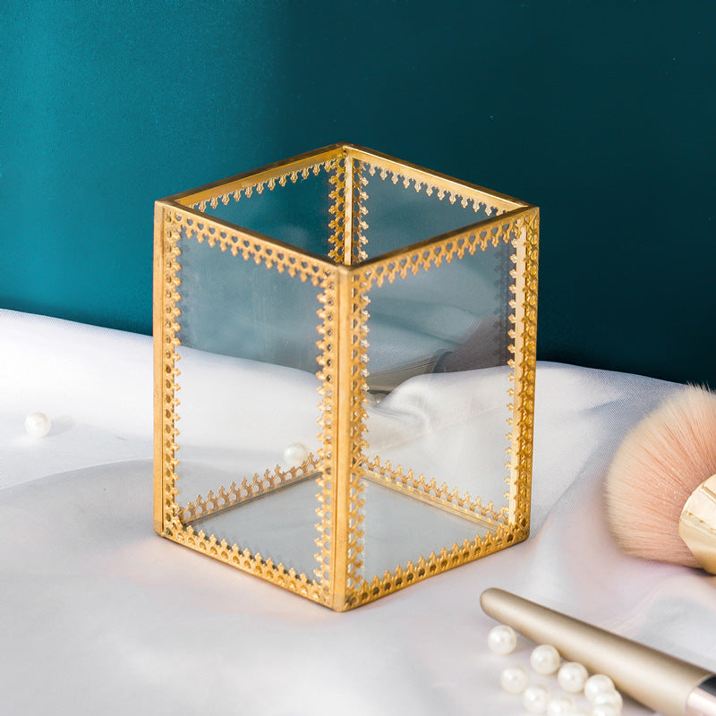 Tube side eyebrow pencil multifunctional storage box