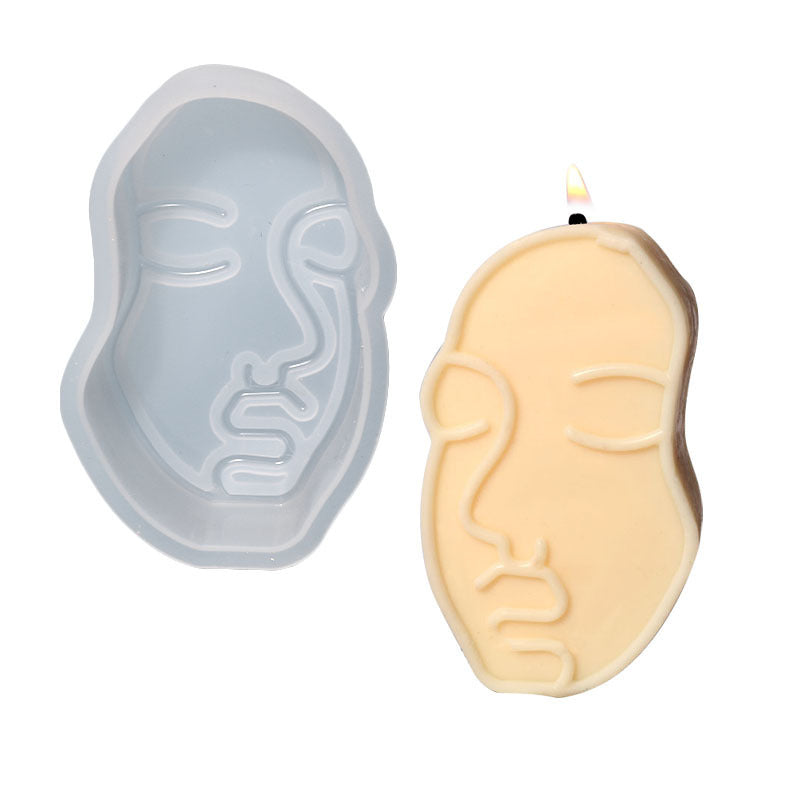 Household Plaster Face Candle Mould