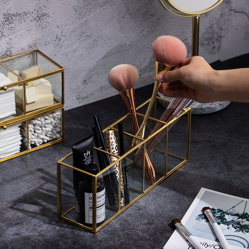 Tube side eyebrow pencil multifunctional storage box