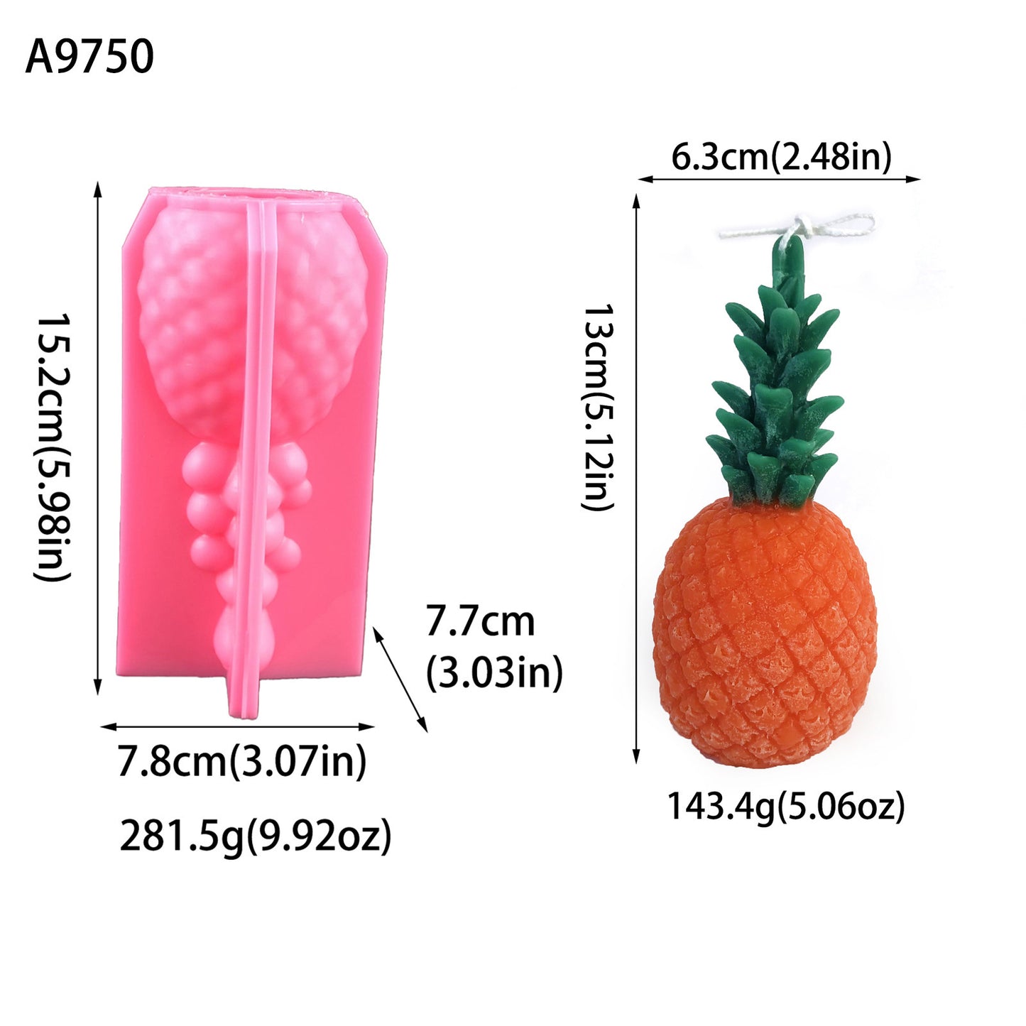 Diy Pineapple Candle Silicone Mold