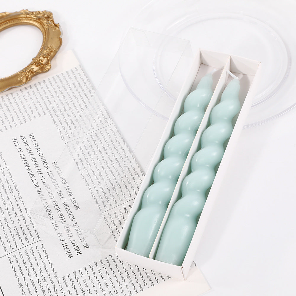 Classic Color Thread Candle Household