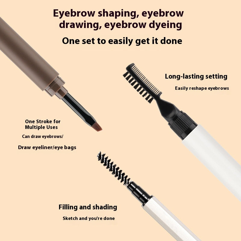 Three-piece Set Gel Cream Eyebrow Pencil