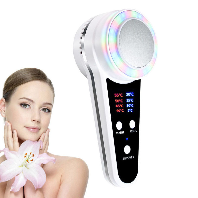 Color light hot and cold beauty instrument