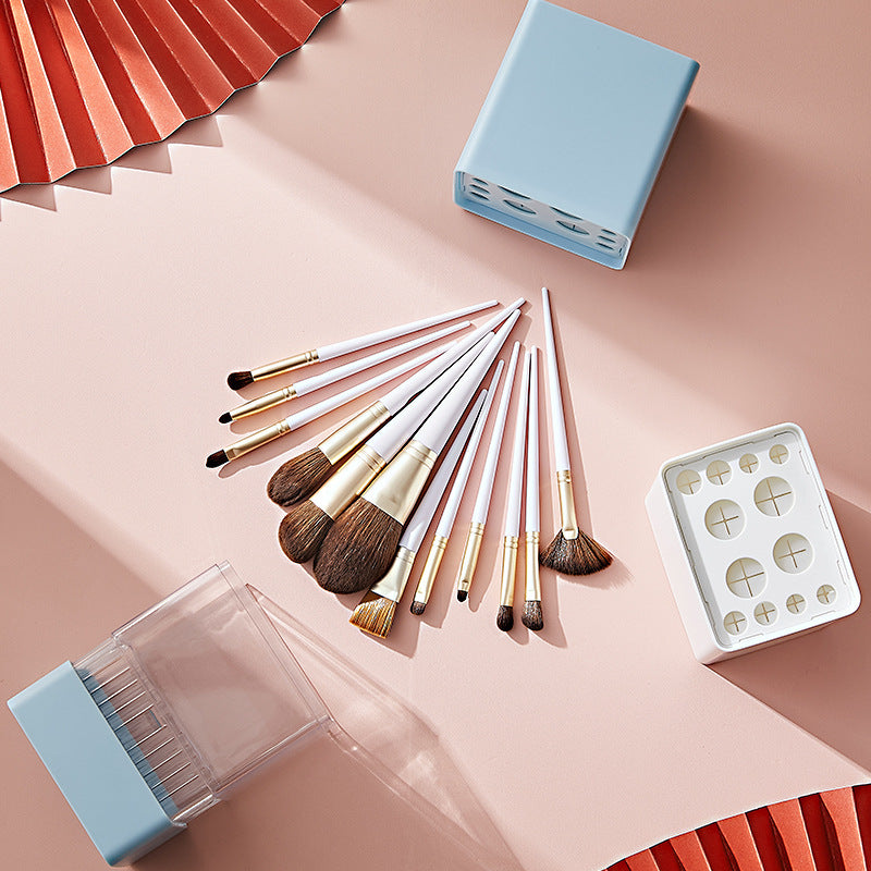 Cosmetic brush storage bucket