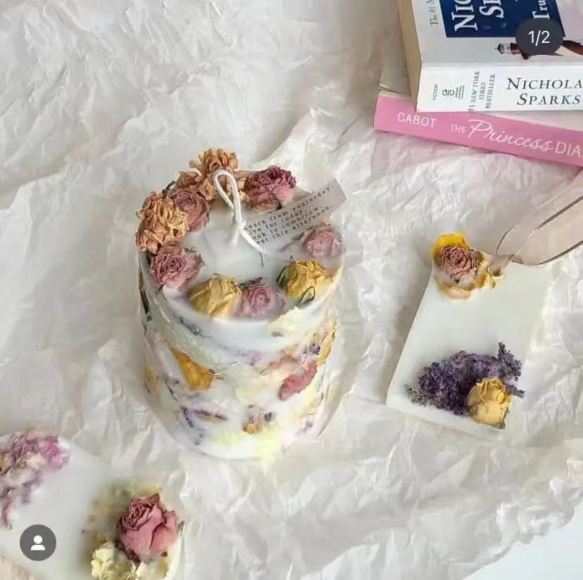 Dried Flower Rose Fragrance Candle