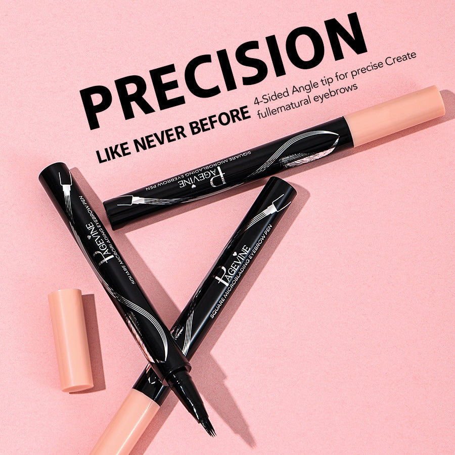 Four-fork Eyebrow Pencil Waterproof And Sweatproof Long Lasting Non Smudge Distinct Look