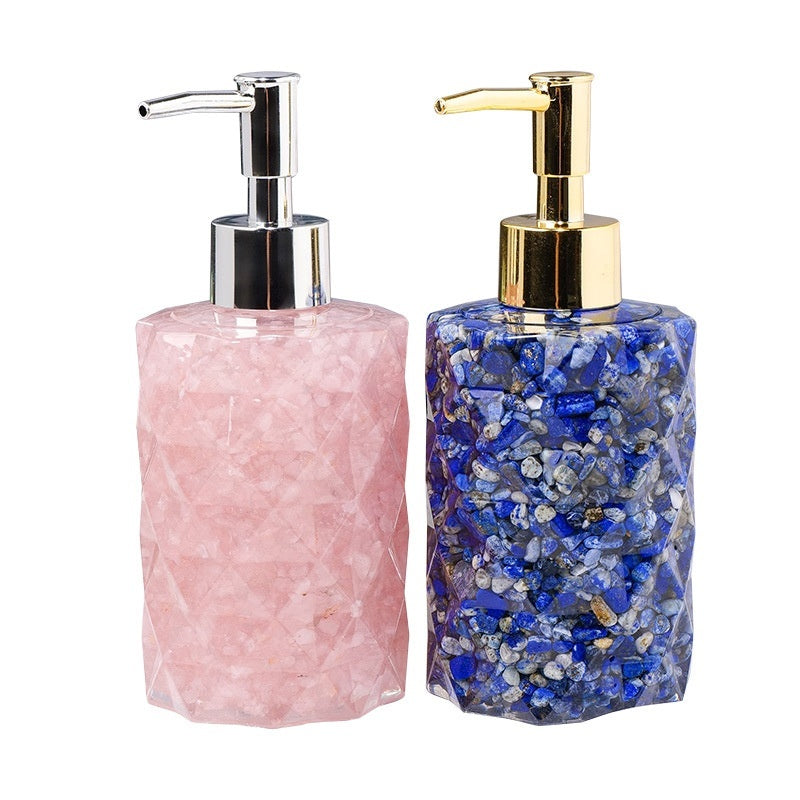 Natural Crystal Gravel Cosmetics Storage Bottle