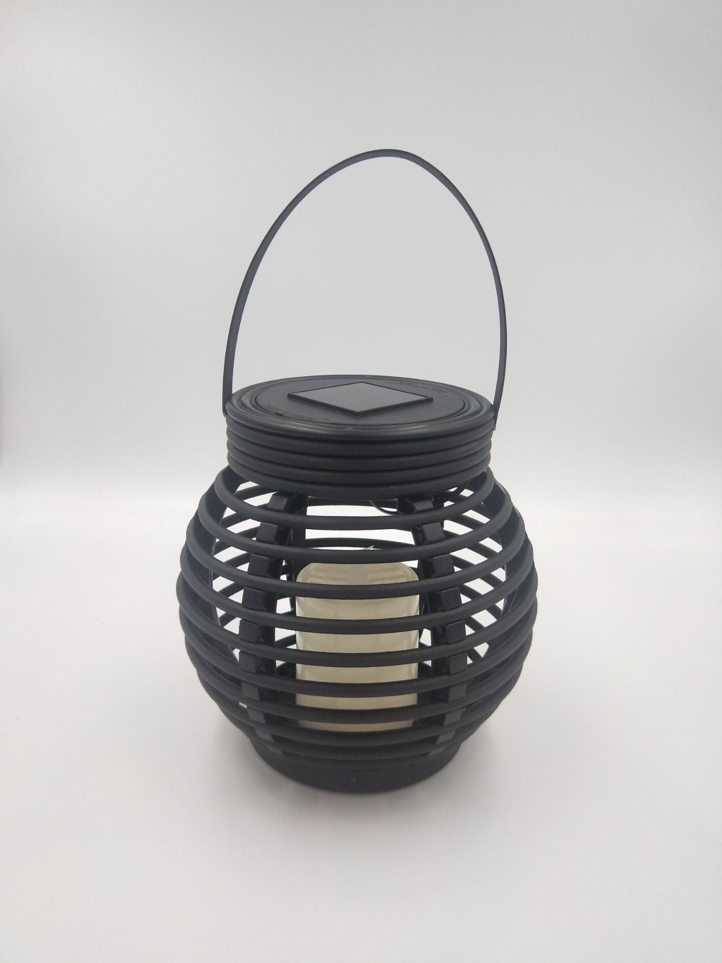 Solar LED rattan candle light