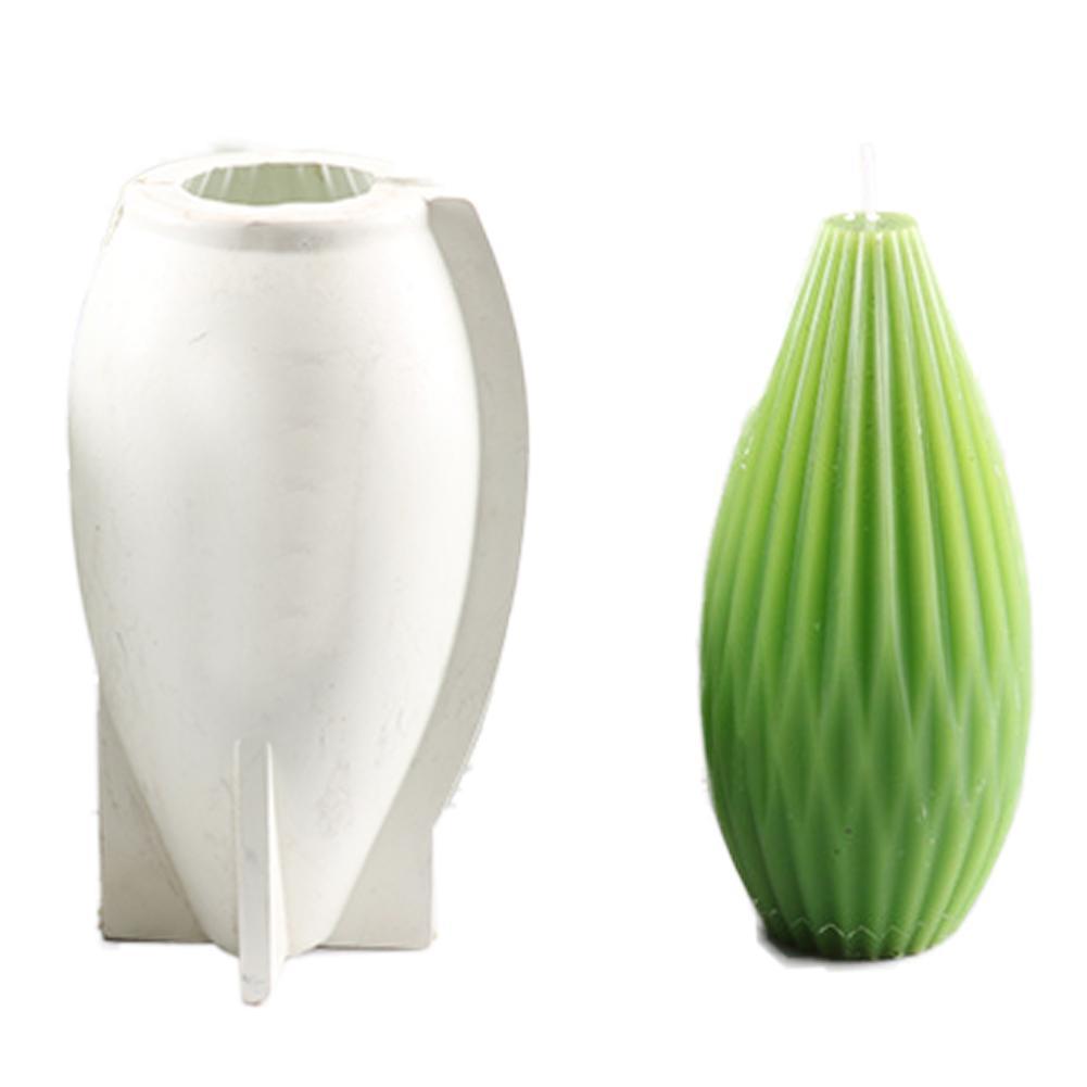 Beeswax pattern cylindrical candle mould