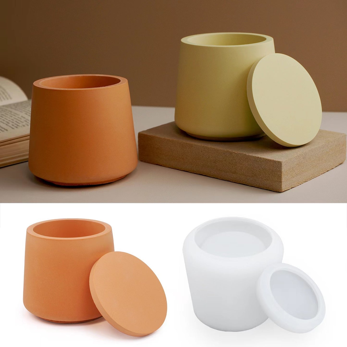 Trapezoidal Candle Cup Silicone Mold