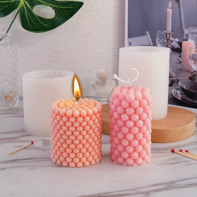 Cylindrical Aromatherapy Candle Silicone Mold