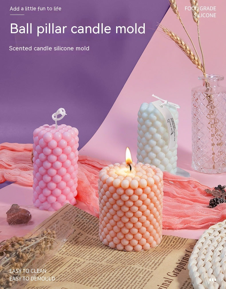 Cylindrical Aromatherapy Candle Silicone Mold