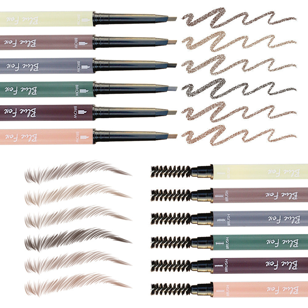 Ultra-fine Double-headed Eyeliner Eyebrow Pencil Rotatable