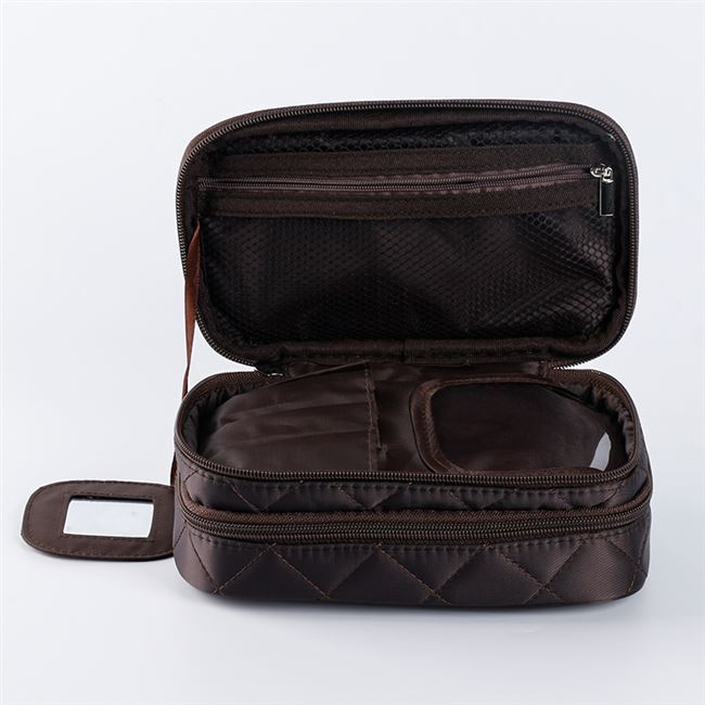 Double diamond cosmetic bag