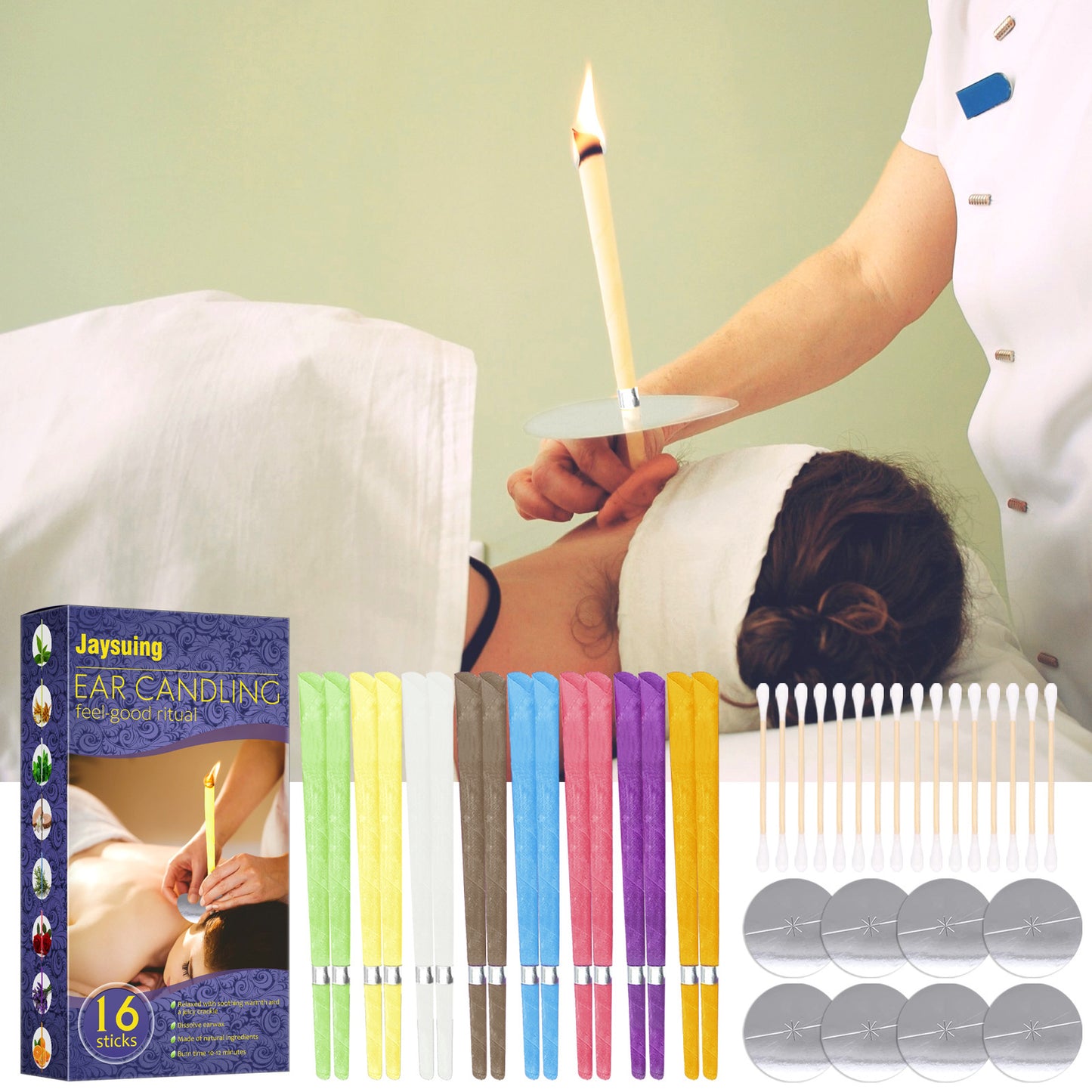 Aromatherapy Ear Candles Earwax Cleaning Relaxation
