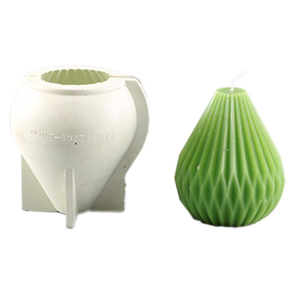 Beeswax pattern cylindrical candle mould