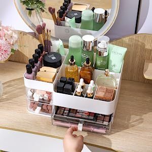 Cosmetic Drawer Dust-proof Storage Rack