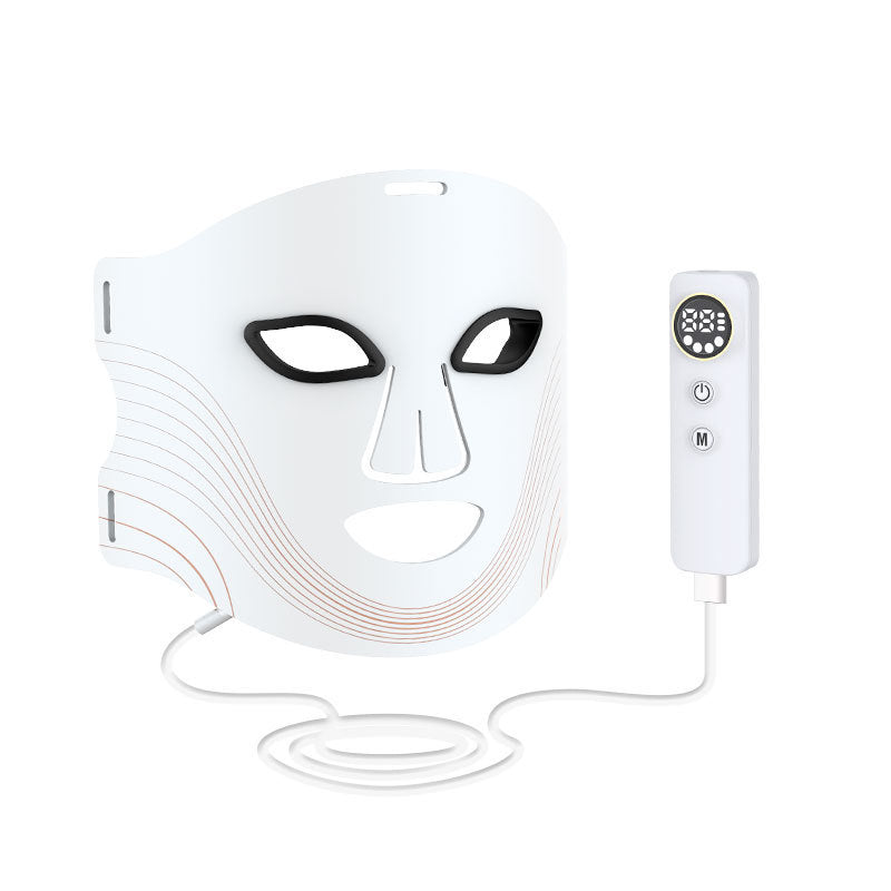 Infrared Photon Beauty Apparatus Colorful LED Household Silicone Portable Beauty Mask Breathable