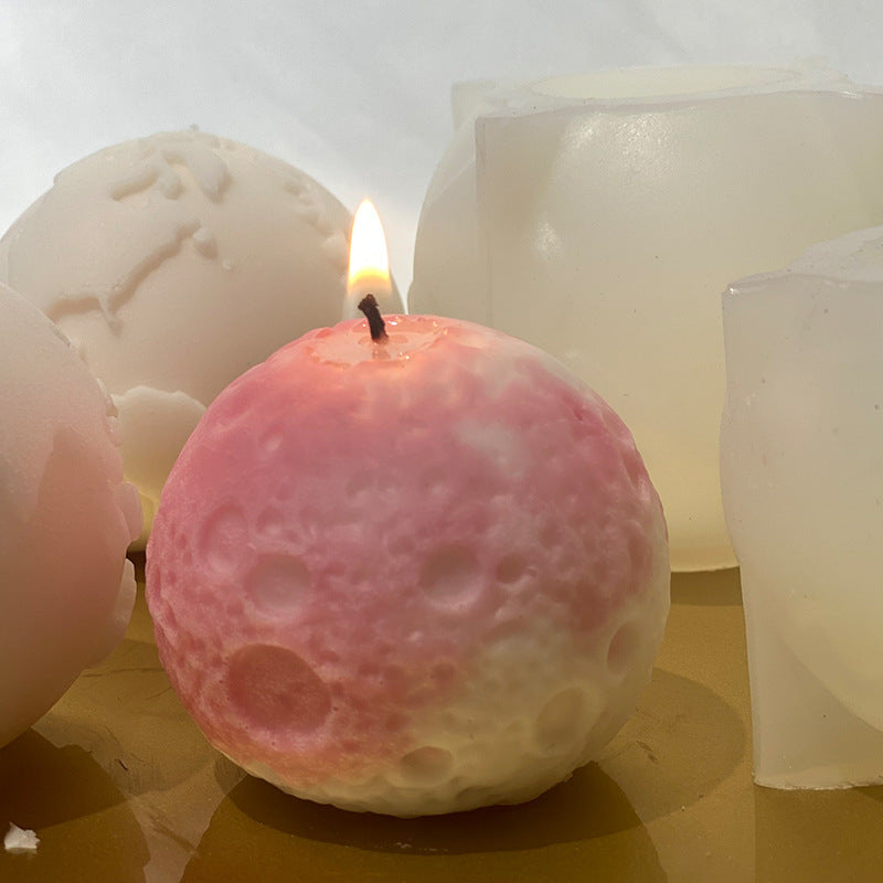 Earth Moon Candle Mould DIY Handmade