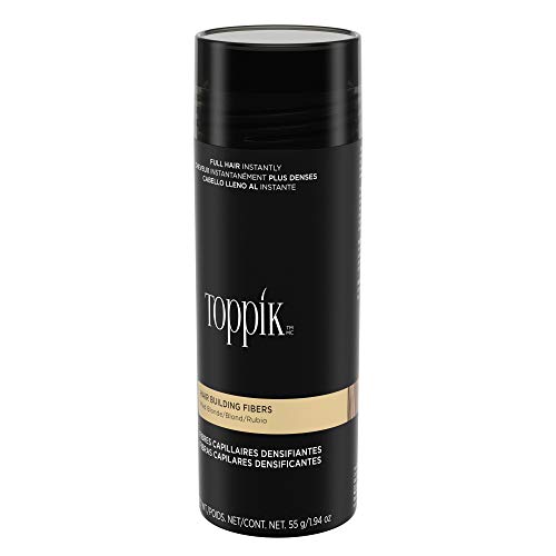 Toppik Hair Building Fibers, Medium Blonde, 1.94 Ounce Fill In Fine or Thinning Hair, Instantly Thicker, Fuller Looking, 9 Shades for Men & Women, Keratin Protein Formula