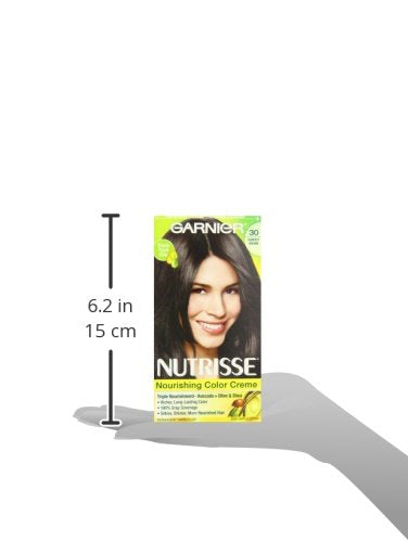 Garnier Nutrisse Permanent Haircolor, 30 Darkest Brown Sweet Cola