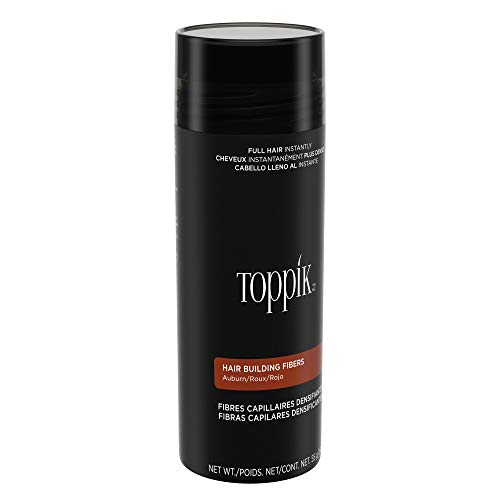 Toppik Hair Building Fibers, Auburn, 1.94 Ounce Fill In Fine or Thinning Hair, Instantly Thicker, Fuller Looking, 9 Shades for Men & Women, Keratin Protein Formula