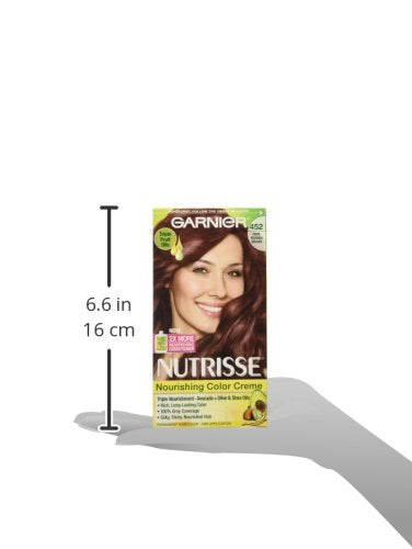Garnier Nutrisse Nourishing Hair Color Creme, 452 Dark Reddish Brown (Packaging May Vary)