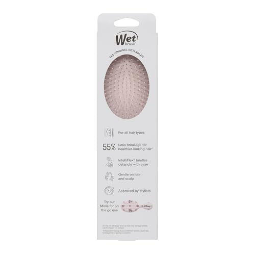 Wet Brush Original Detangling Hair Brush, Minnie (Hello Disney) - Ultra-Soft IntelliFlex Bristles - Detangler Brush Glide Through Tangles With Ease For All - For Women, Men, Wet & Dry Hair