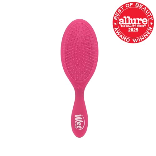 Wet Brush Original Detangler Hair Brush, Pink Frost - Ultra-Soft IntelliFlex Bristles - Detangling Brush Glides Through Tangles For All Hair Types (Wet Dry & Damaged Hair) - Women & Men