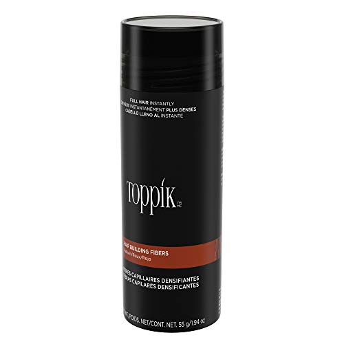 Toppik Hair Building Fibers, Auburn, 1.94 Ounce Fill In Fine or Thinning Hair, Instantly Thicker, Fuller Looking, 9 Shades for Men & Women, Keratin Protein Formula