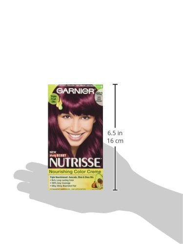 Garnier Hair Color Nutrisse Nourishing Creme, 462 Dark Berry Burgundy (Sugar Beet) Red Permanent Hair Dye, 1 Count (Packaging May Vary)