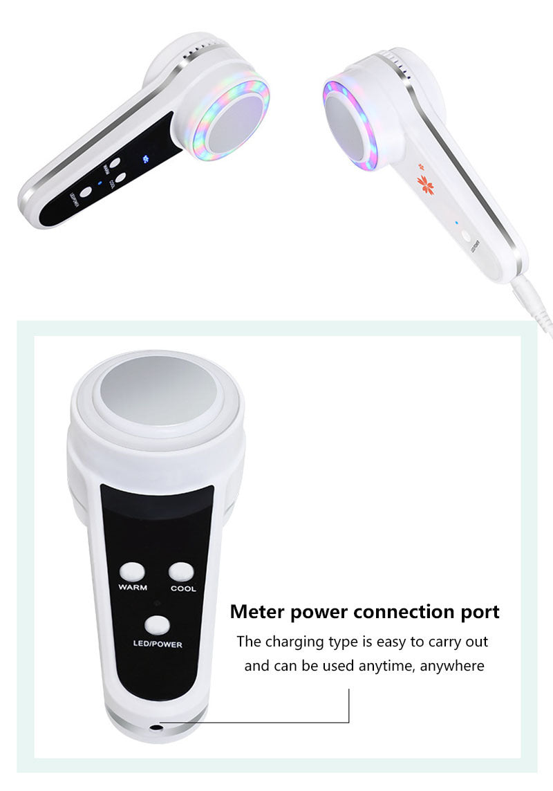 Color light hot and cold beauty instrument