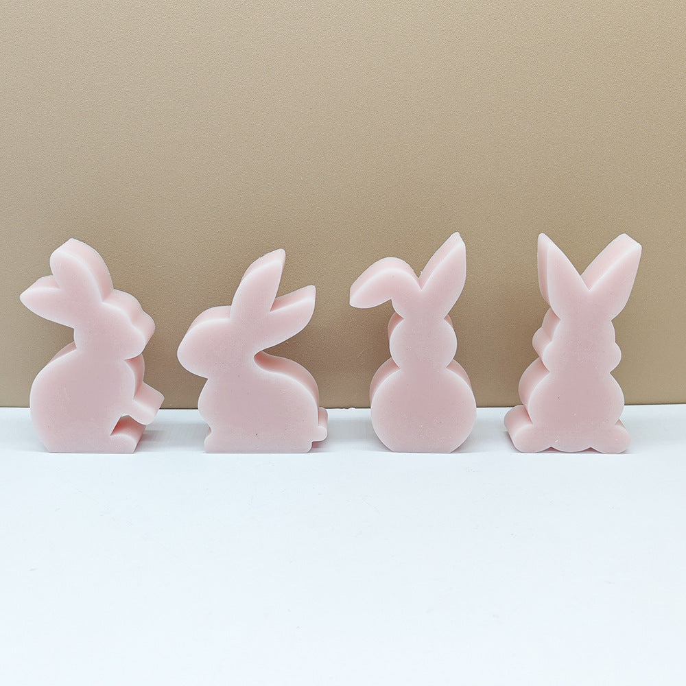 Cute Rabbit Silicone Candle Mould