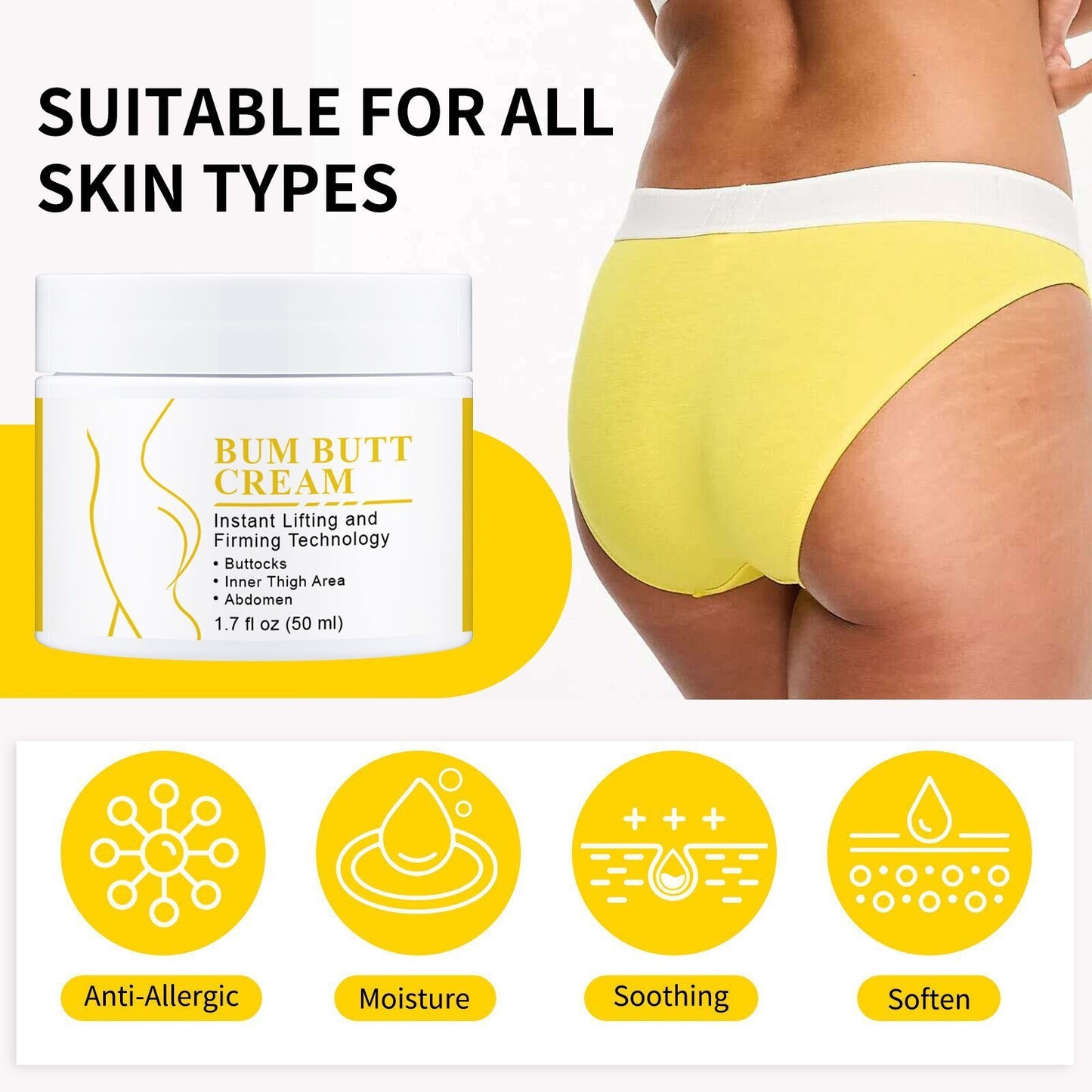 Gentle Care Plump Lifting Hip Skin Nourishing Moisturizing Hip Lifting Body Cream