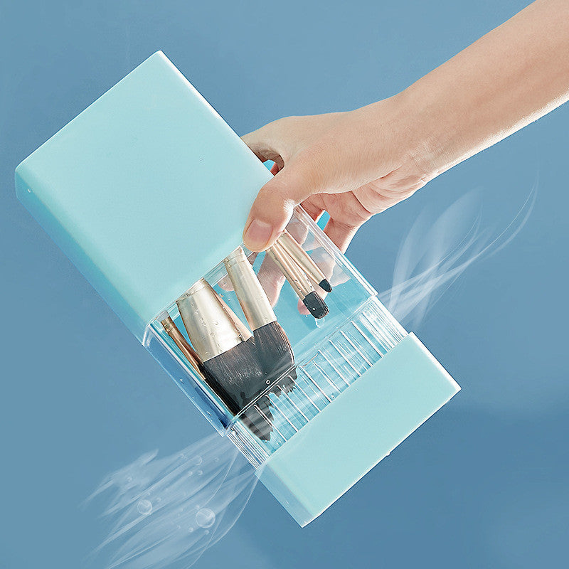 Cosmetic brush storage bucket