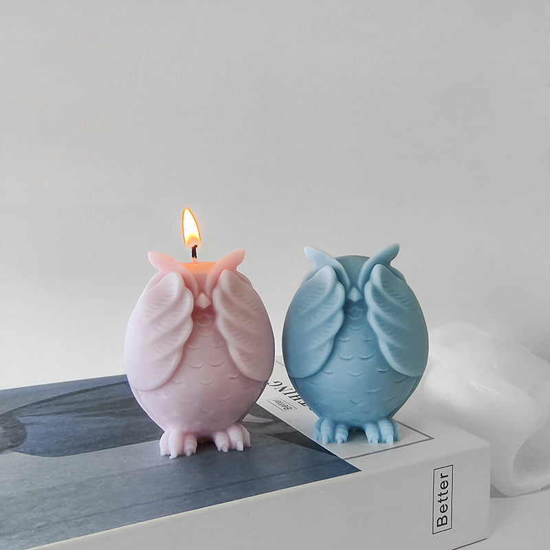 Owl Aromatherapy Candle Silicone Mold