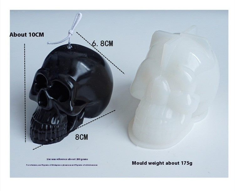 Halloween Skull Easter Candle Mould