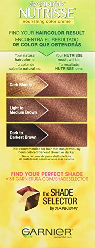 Garnier Nutrisse Nourishing Hair Color Creme, 535 Medium Gold Mahogany Brown, 3 Count (Packaging May Vary)