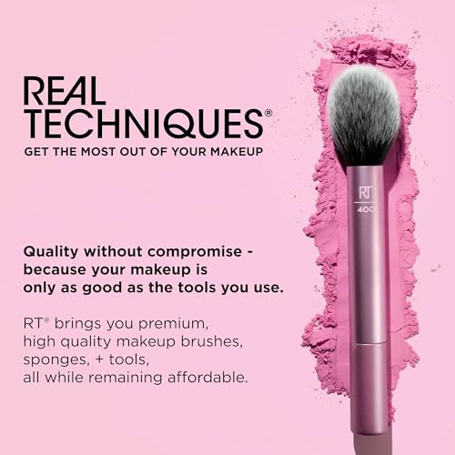 Real Techniques Miracle Complexion Sponge, Beauty Sponge For Makeup Blending & Foundation Application, Full Coverage, Streak-Free Professional Makeup Tool, Cruelty Free, Vegan, Latex Free, 2 Count