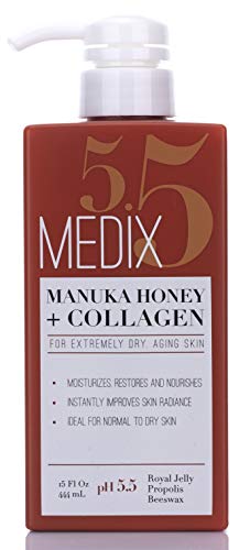 Medix 5.5 Vitamin C Cream and Manuka Honey Cream Set. Medix Vitamin C w/Turmeric Fights Sun Damaged Skin and Crepey Skin. Manuka Honey Lotion w/Collagen Restores Dry Skin. Two 15 Fl Oz