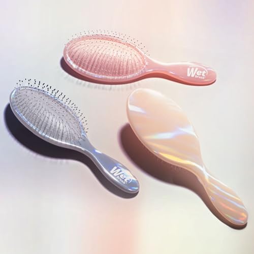 Wet Brush Original Detangler Hair Brush, Cream (Iridescence Icon), Ultra-Soft IntelliFlex Bristles, Detangling Bristles Glide Through Tangles, All Hair Types (Wet & Dry), Women & Men, Limited Edition
