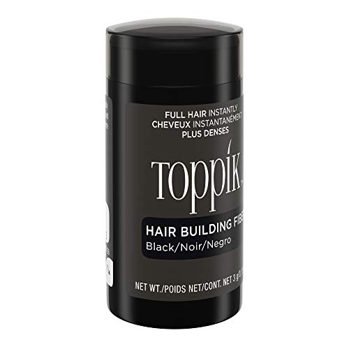 oppik Hair Building Fibers, Black, 3g Fill In Fine or Thinning Hair, Instantly Thicker, Fuller Looking, 9 Shades for Men & Women, Keratin Protein Formula