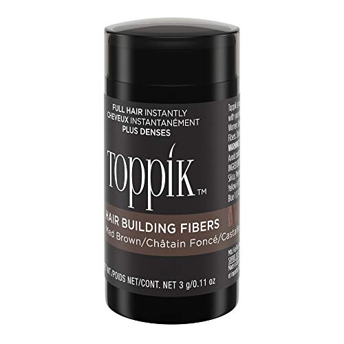 Toppik Hair Building Fibers, Medium Brown, 3g Fill In Fine or Thinning Hair, Instantly Thicker, Fuller Looking, 9 Shades for Men & Women, Keratin Protein Formula