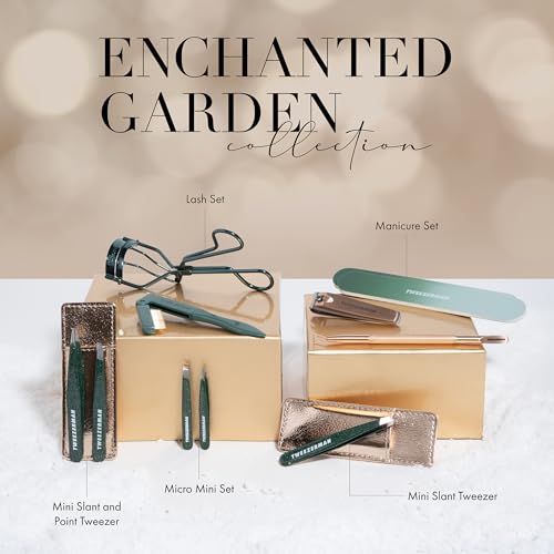 Tweezerman Enchanted Garden Lash Set - Makeup Eyelash Tool for All Eye Shapes