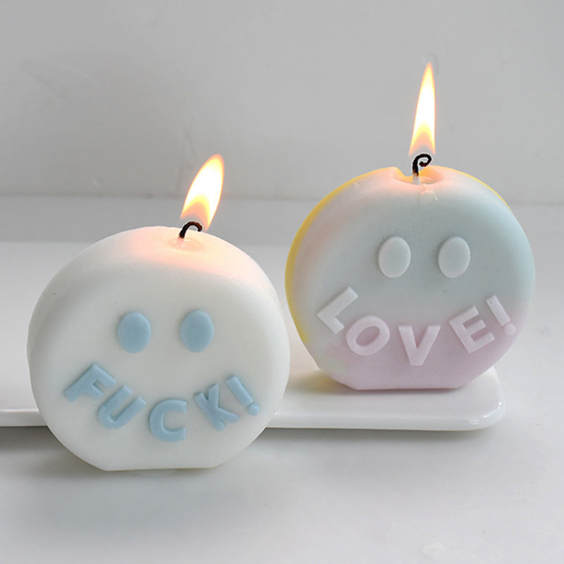 Letter Slogan Candle Silicone Mold