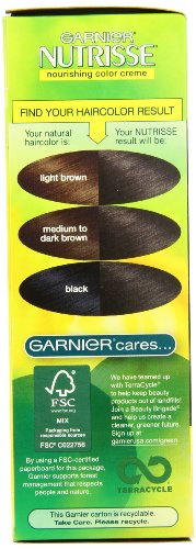 Garnier Nutrisse Permanent Haircolor, 30 Darkest Brown Sweet Cola