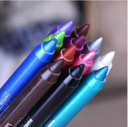 Wine Red Green Blue Purple Silver  Eyeliner Eye And Eye Multi-use Eye Shadow Lipstick Eyebrow Pencil