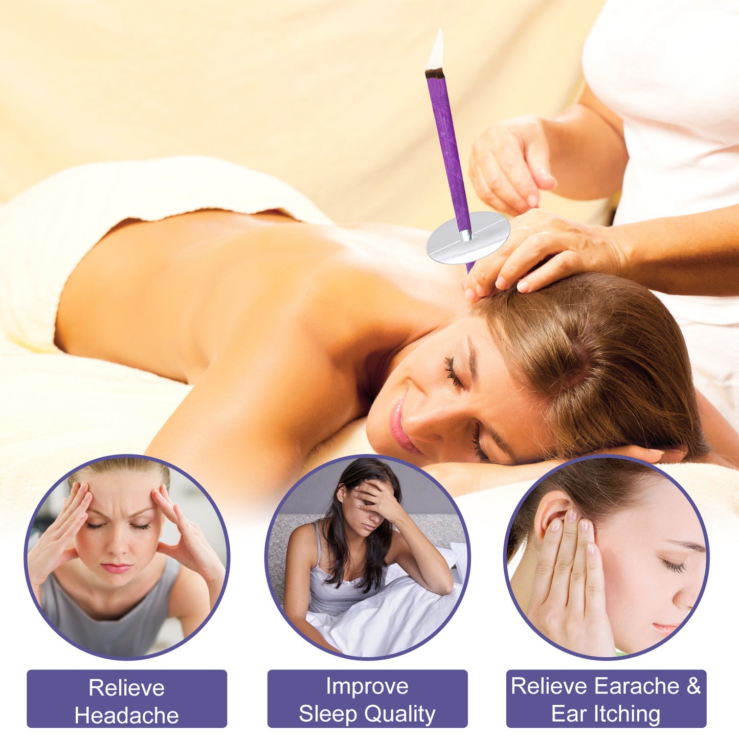 Aromatherapy Ear Candles Earwax Cleaning Relaxation